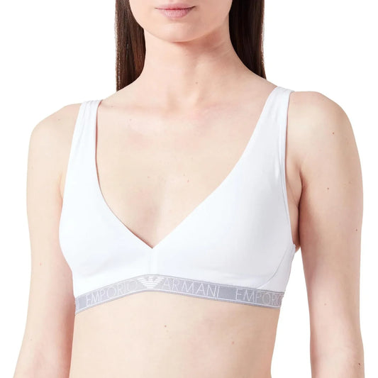 Emporio Armani Women's Stretch Cotton Studs Logoband Padded Bralette - Gomix Brands Outlet