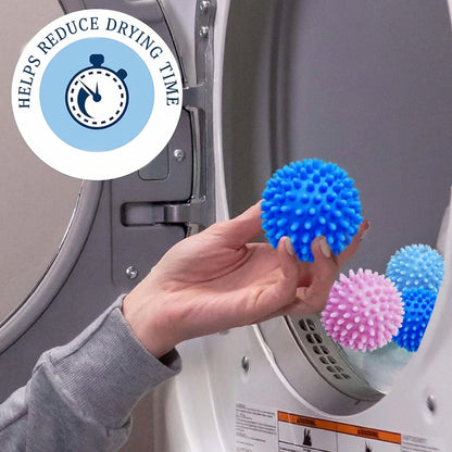 Qingmeng Dryer Balls Pack of 6 6.5 cm Plastic Laundry Balls