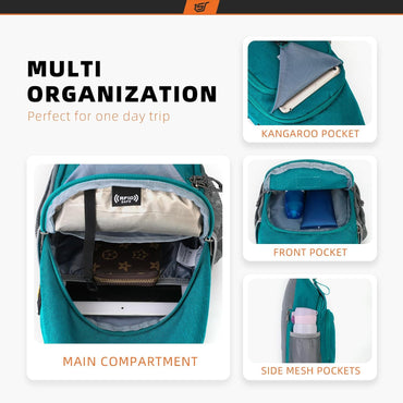 SKYSPER RFID Blocking Sling Bag Lightweight Travel Daypack for Hiking
