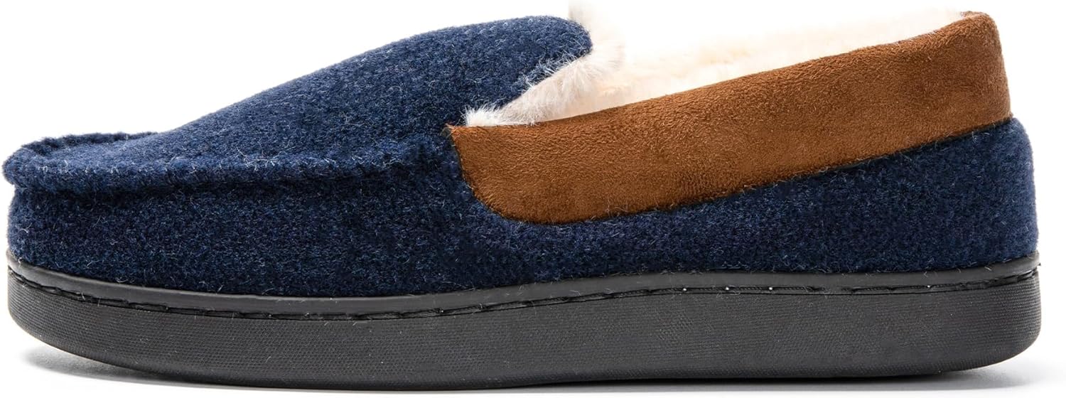 JOMIX Charentaises Men's Warm Winter Indoor Soft Comfort Slippers