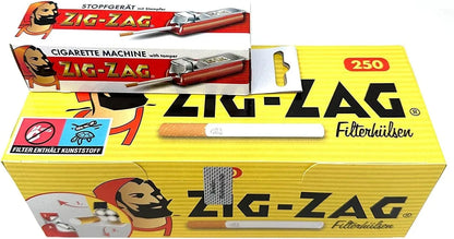 Zig‑Zag Empty Cigarette Tubes and Filling Machine Starter Set - Gomix Brands Outlet