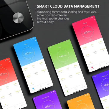 Foryond Black Digital Body Fat Scale with Bluetooth