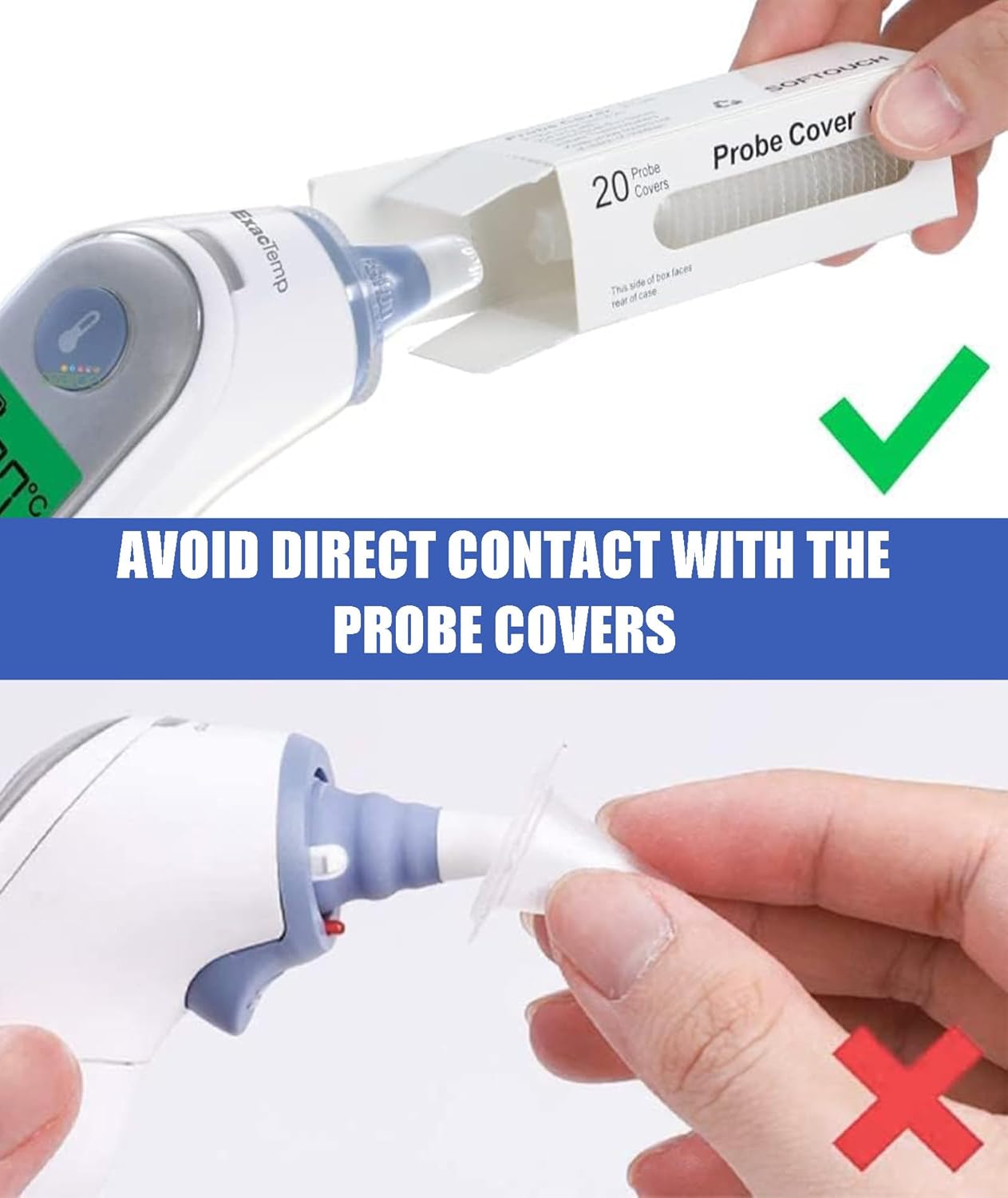 20PCS Hygienic Thermometer Ear Caps – Universal Fit for Babies & Kids