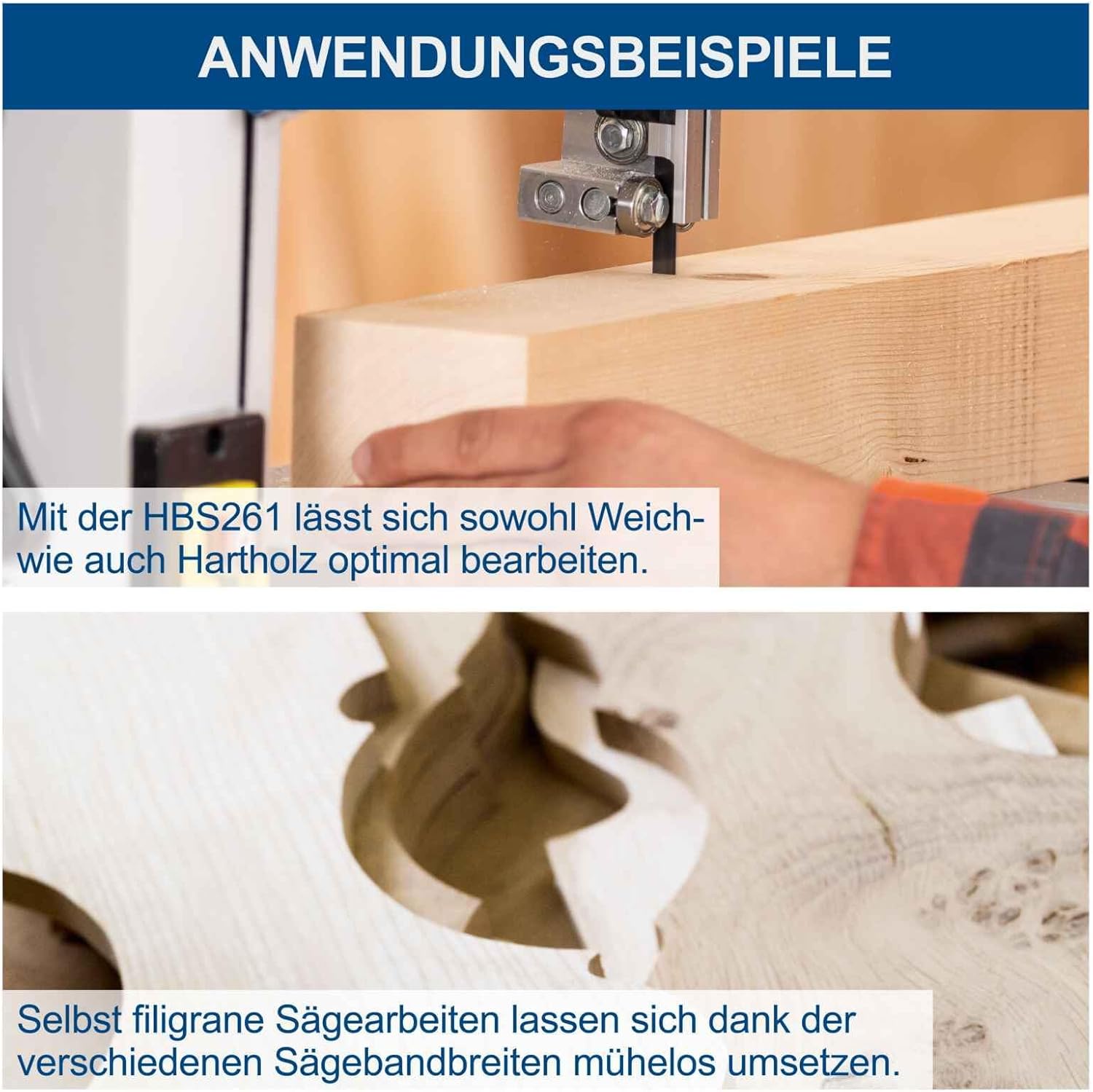 Scheppach HBS261 500W Band Saw with Tilting Table