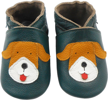 Basrakids Soft Leather Flat Shoes for Infant Boys and Girls