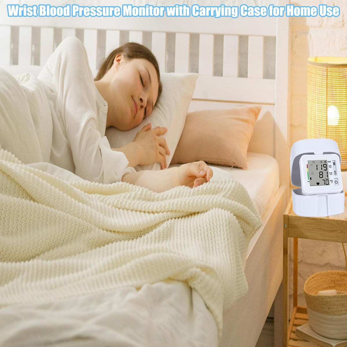 TOPBOMED Wrist Blood Pressure Monitor with Carrying Case