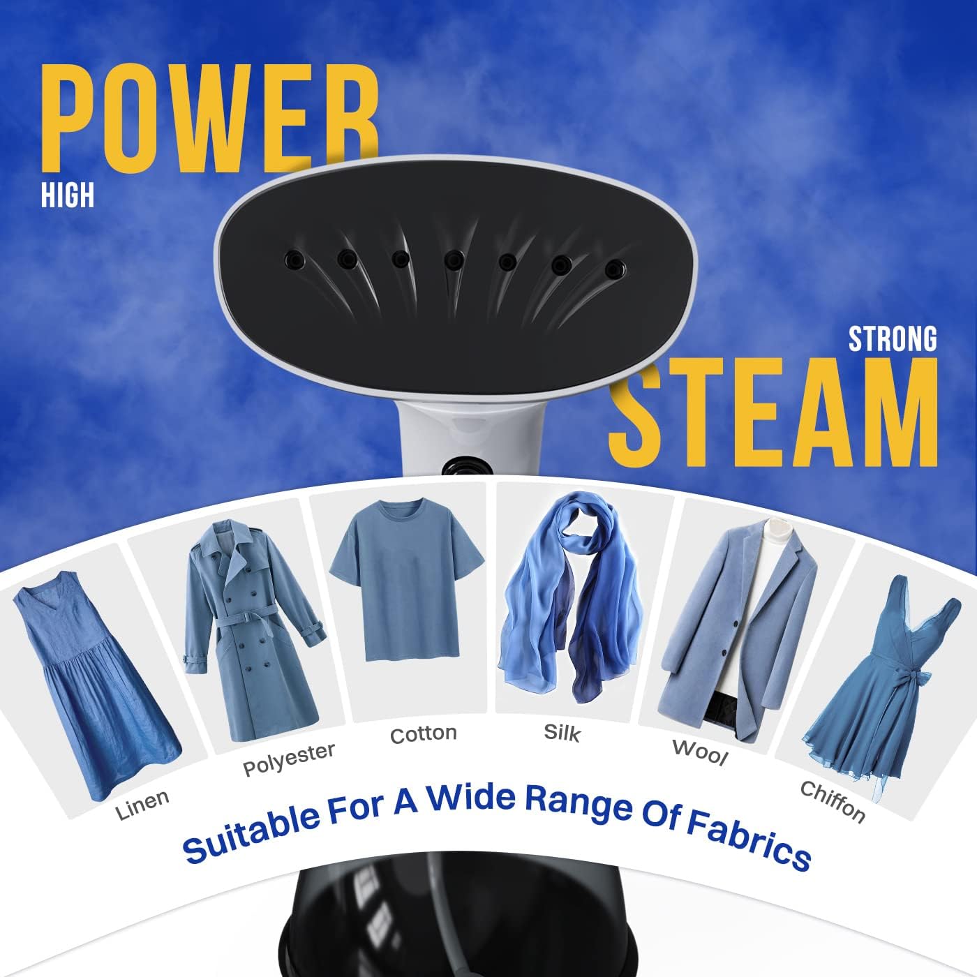 Rolipo Portable Garment Steamer with 400ml Water Tank, 2000W Power