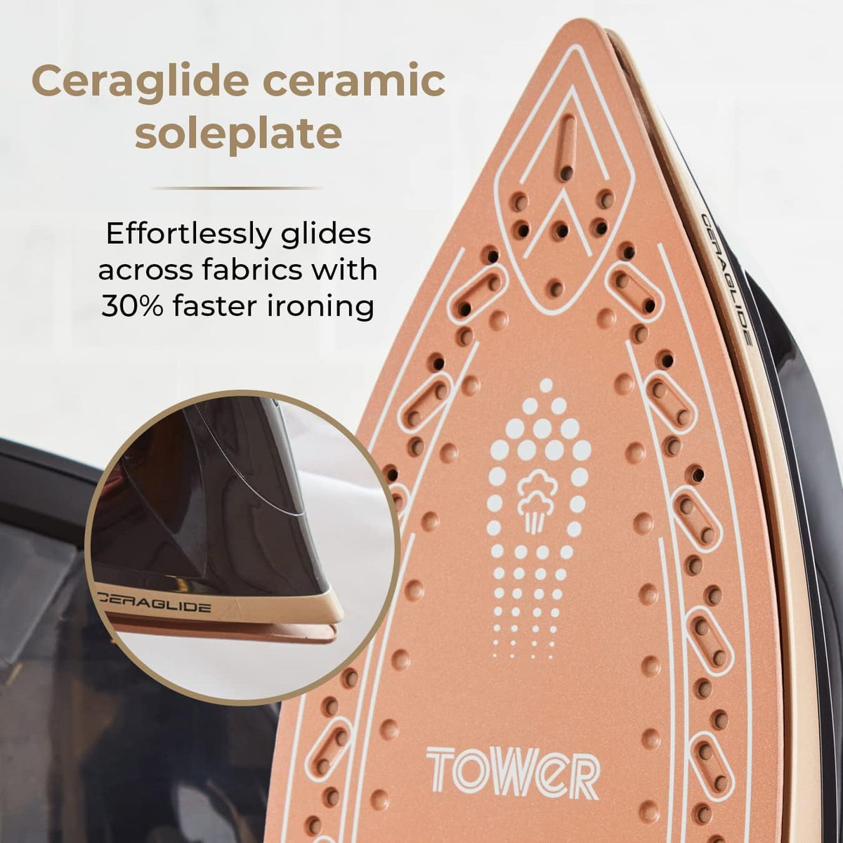 Tower CeraGlide T22023GLD Steam Generator Iron 2700W