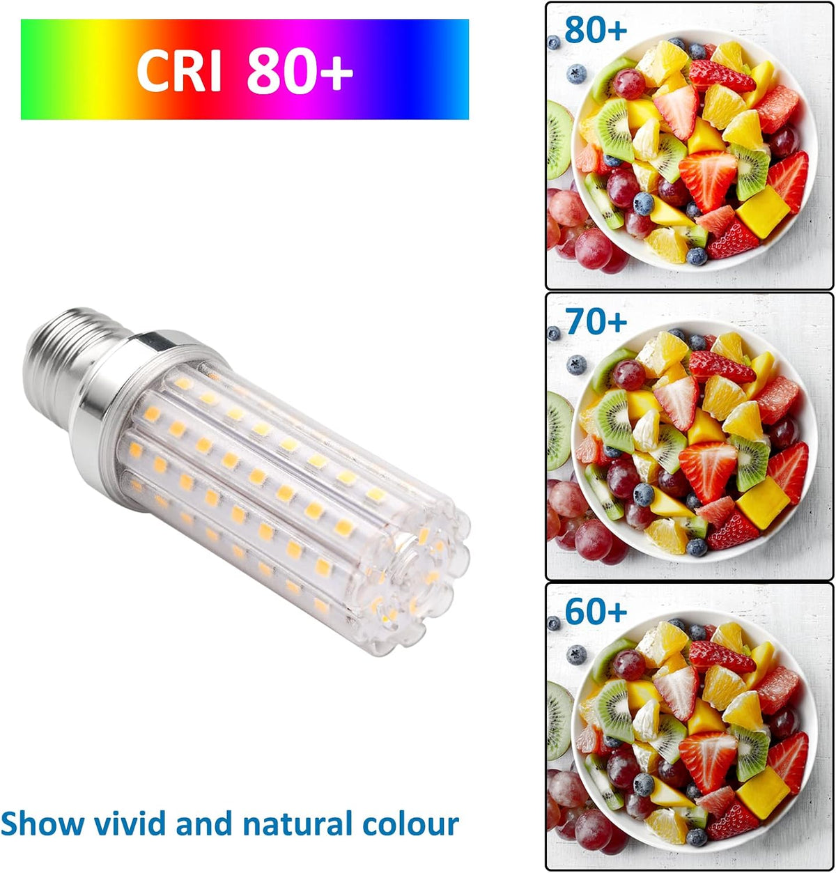 SCNNC E27 LED Corn Light Bulb 15W 1900LM Warm White 4-Pack