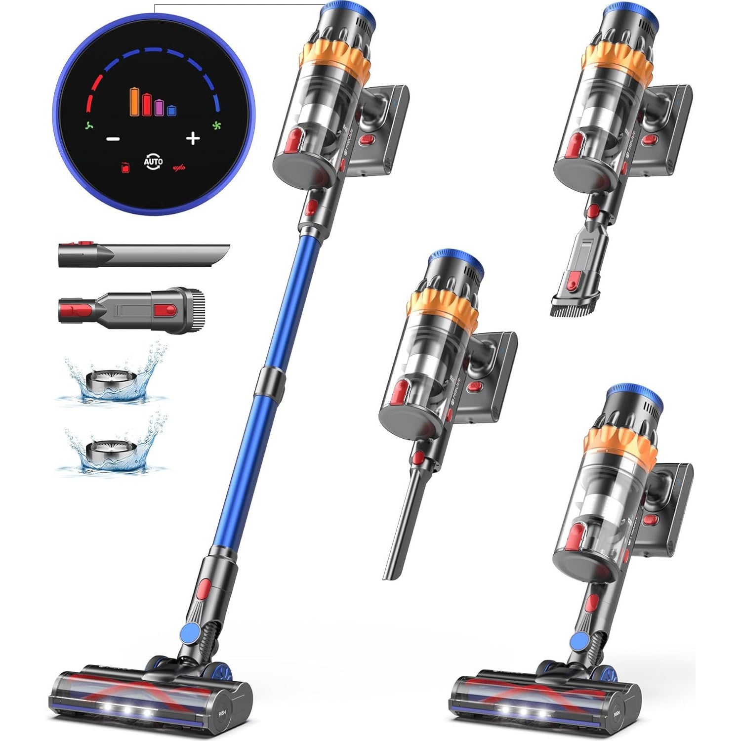 MIBODE Cordless Vacuum Cleaner, 45Kpa 550W 65Mins Wireless Electric Sweeper