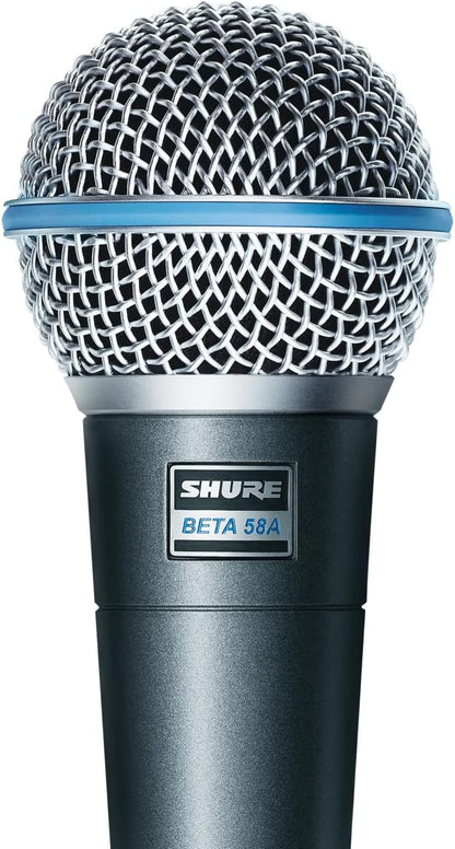Shure BETA 58A Supercardioid Vocal Microphone – Professional Stage Mic