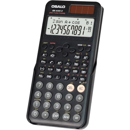 OSALO 240-Function Solar Scientific Calculator with Protective Cover