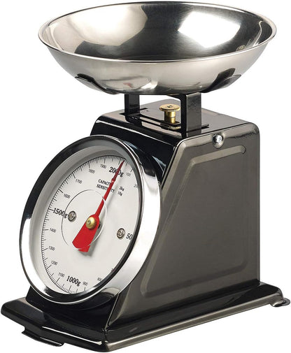 Vintage Retro Analog Kitchen Scale 2kg Capacity with Tare