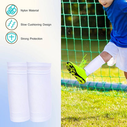 Pgyewhdf Kids Soccer Shin Guard Socks 2 Pairs