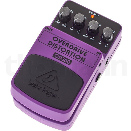 Behringer OD300 Purple Overdrive Distortion Pedal with Dual Modes