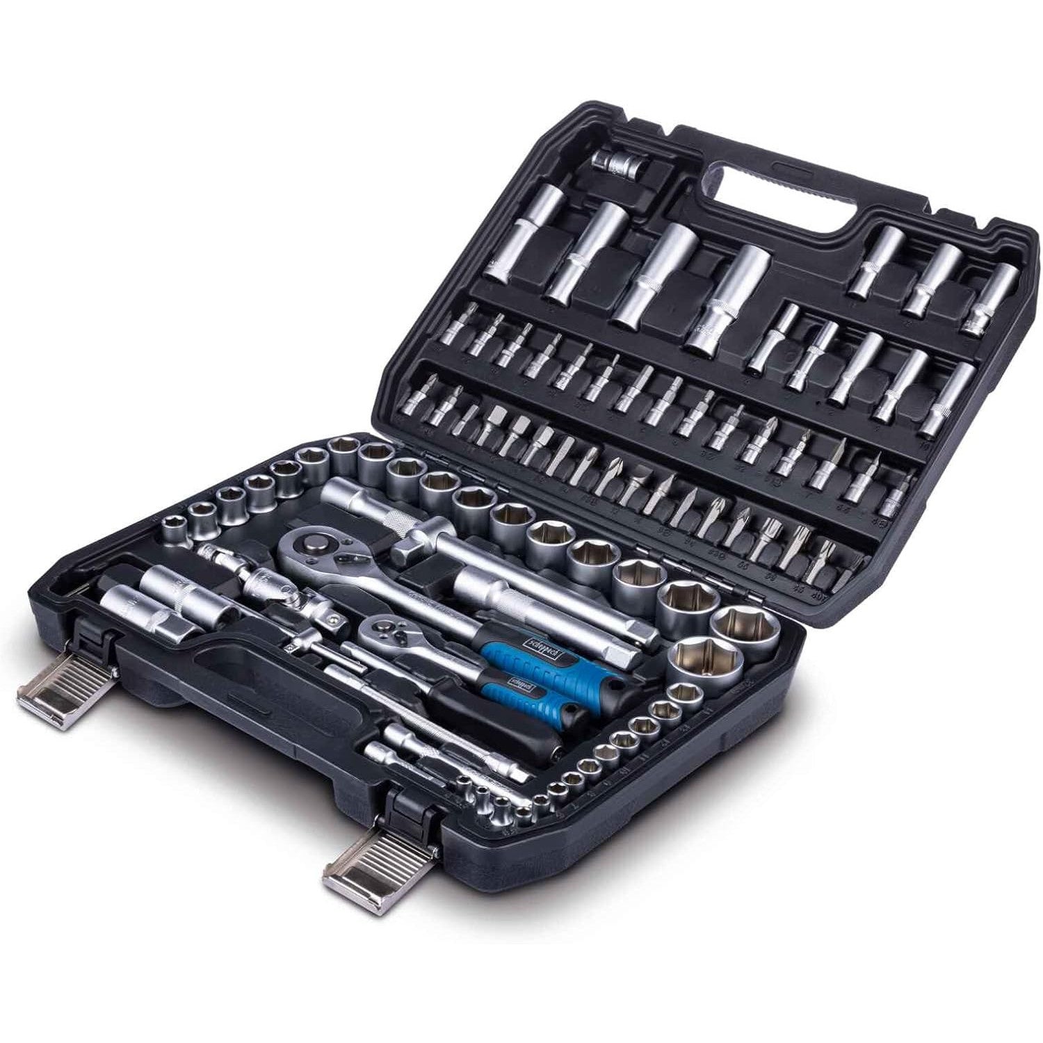 Scheppach TB100 94-Piece Chrome Vanadium Steel Tool Box Set