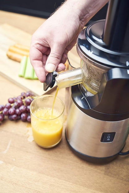 GASTROBACK Advanced Vital Slow Juicer, Black & Silver