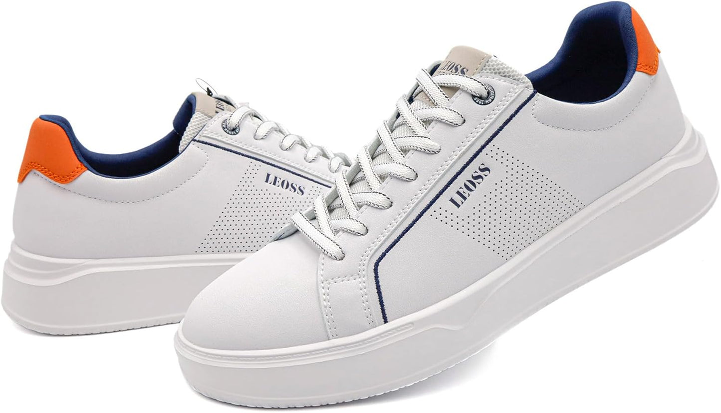 LEOSS ORIGINAL Men's Breathable Casual Lace-Up Sneakers, Elegant Low-Top Sports Shoes