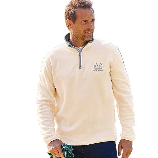 Atlas For Men Lightweight Microfleece Sweater – Warm, Soft, Winter Essential