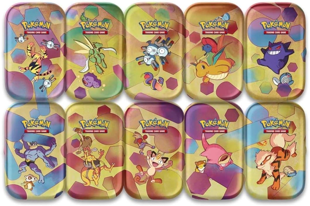 Pokémon Scarlet & Violet Tin Gengar Poliwag 2 Booster Packs