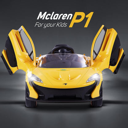 Baybee McLaren Ride-On Car – Royal Yellow Dual Battery