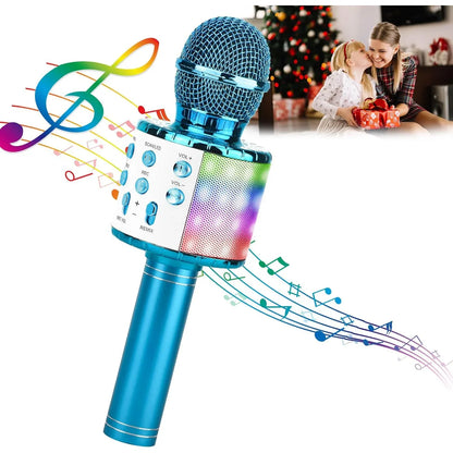 ShinePick 4-in-1 Wireless Karaoke Microphone with LED Lights - Gomix Brands Outlet