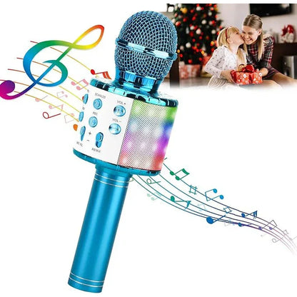 ShinePick 4-in-1 Wireless Karaoke Microphone with LED Lights - Gomix Brands Outlet