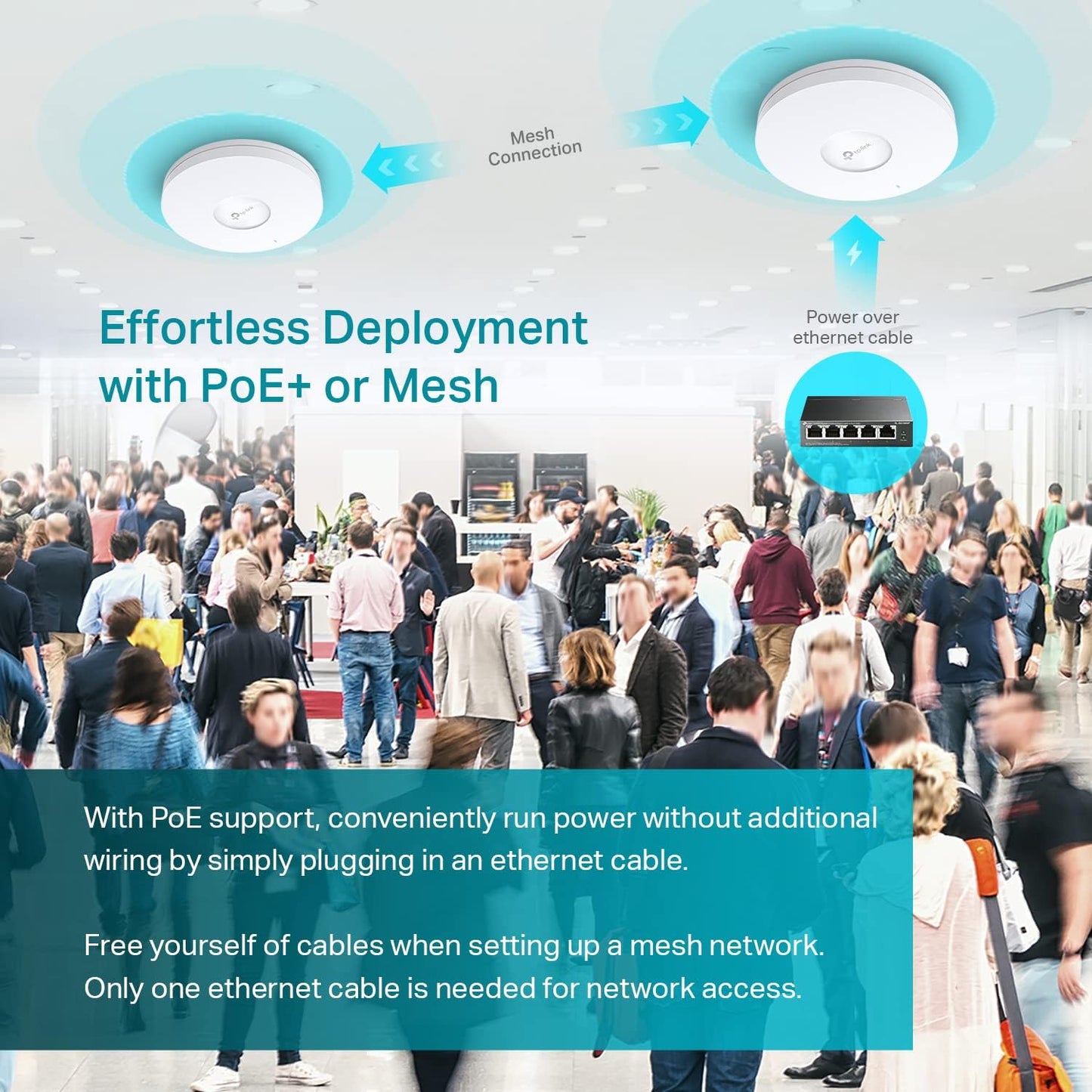 TP-Link EAP610 V2 Ultra Slim Wi‑Fi 6 AX1800 Access Point