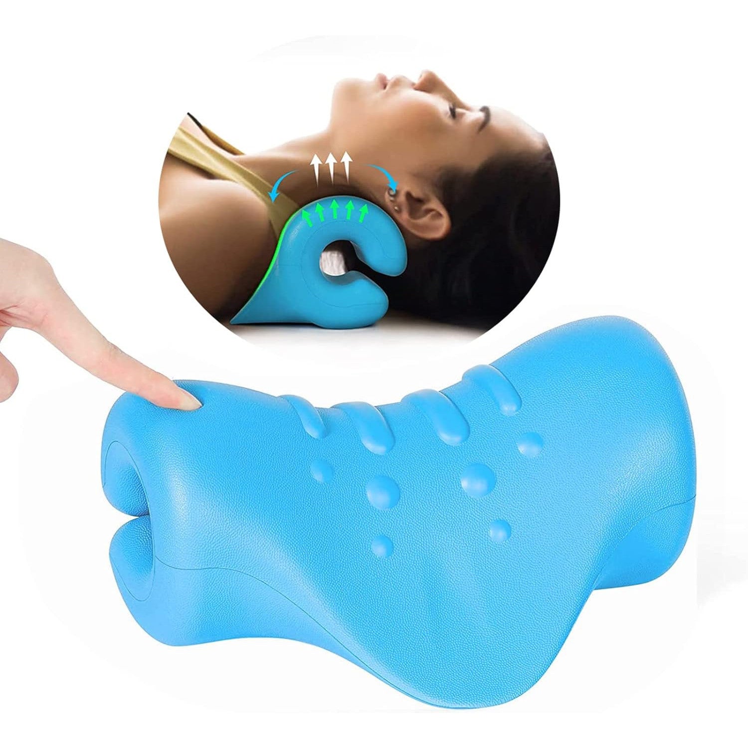 HASA zone Relaxation Neck Pillow with Flexible PU Cervical Support for Neck Pain Relief