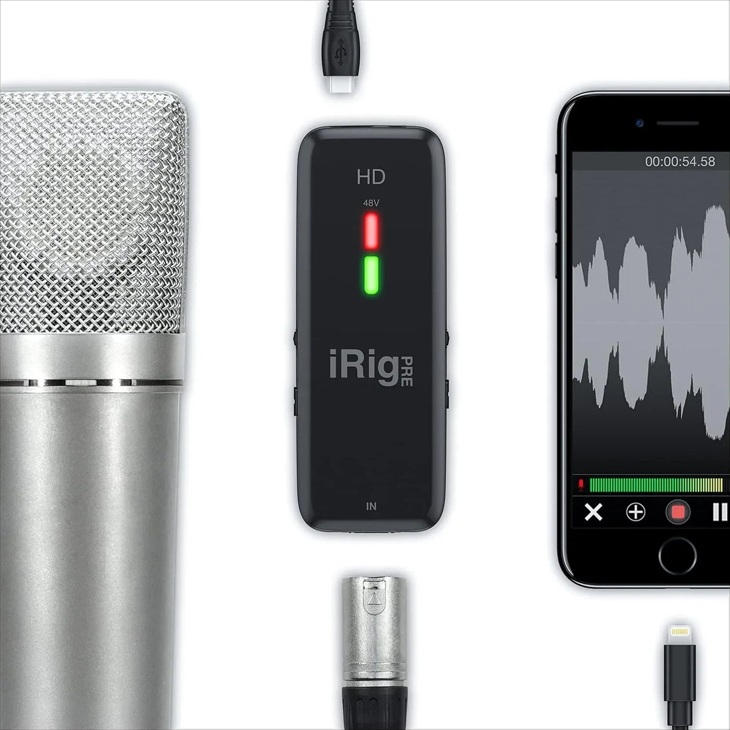 IK Multimedia iRig Pre HD High-Definition Mic Interface for iPhone - Gomix Brands Outlet