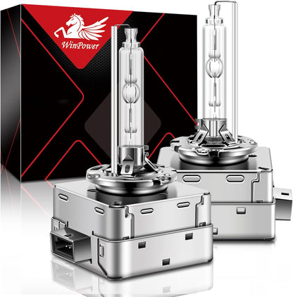 WinPower Xenon HID Headlight Bulbs 3800LM 6000K 35W 2-Pack