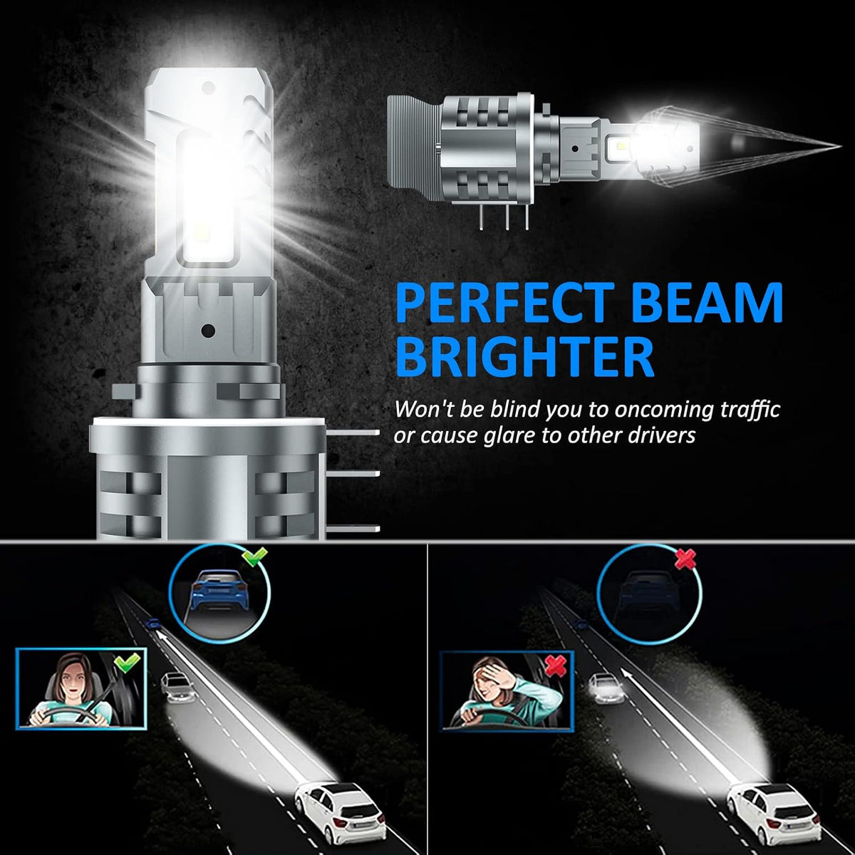 D-Lumina ZWPL2304DD02 LED Headlight Bulbs 12000LM 6500K 50W 2-Pack