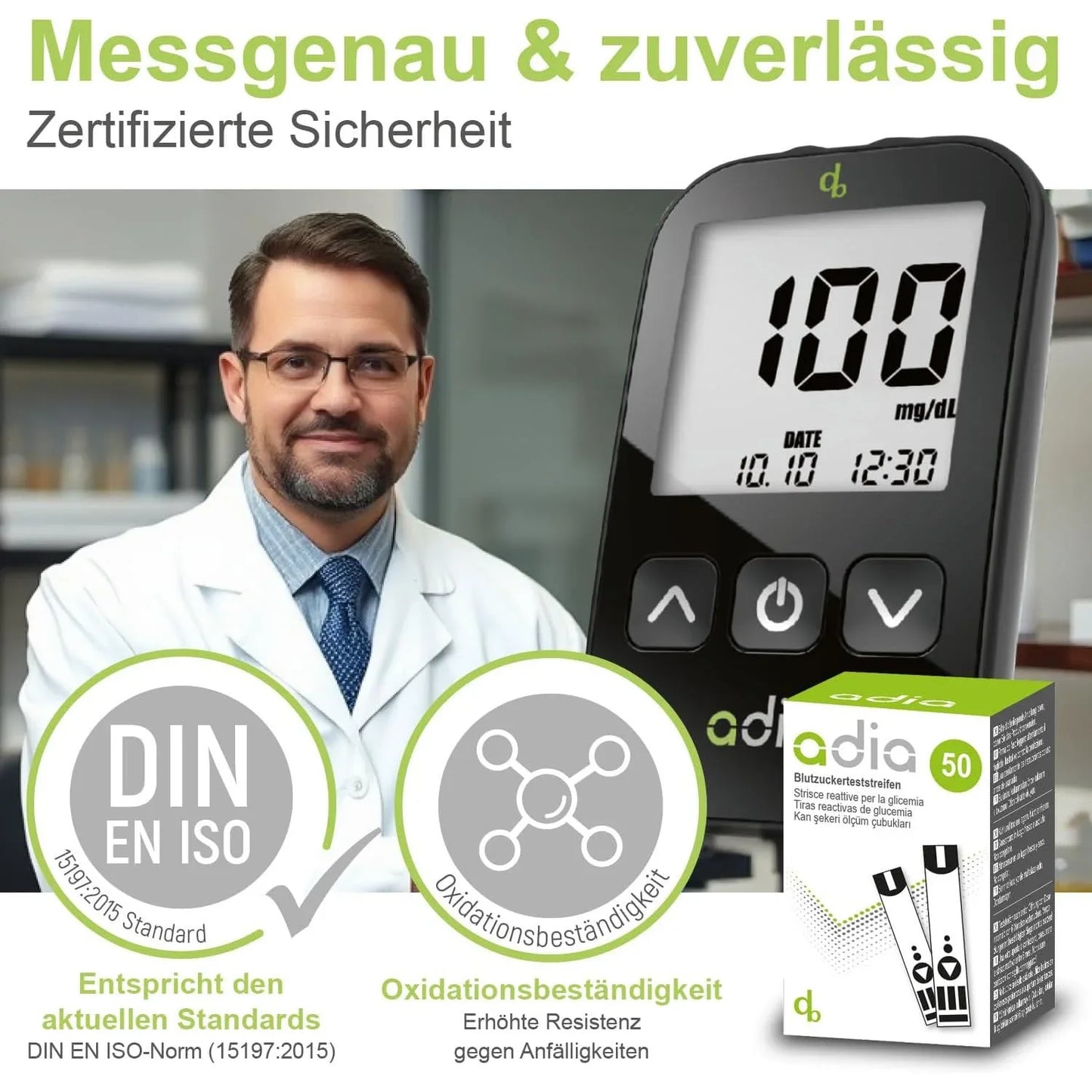 Adia 50 Test Strips for Blood Glucose Monitoring Affordable mg/dL - Gomix Brands Outlet