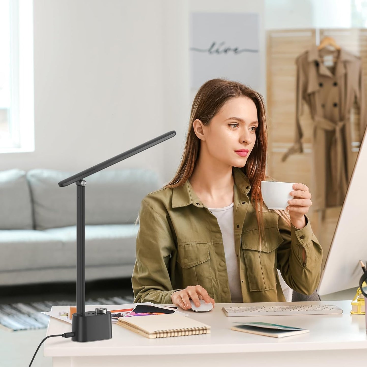 Honeywell H01 Pro Foldable LED Desk Lamp with USB Ports