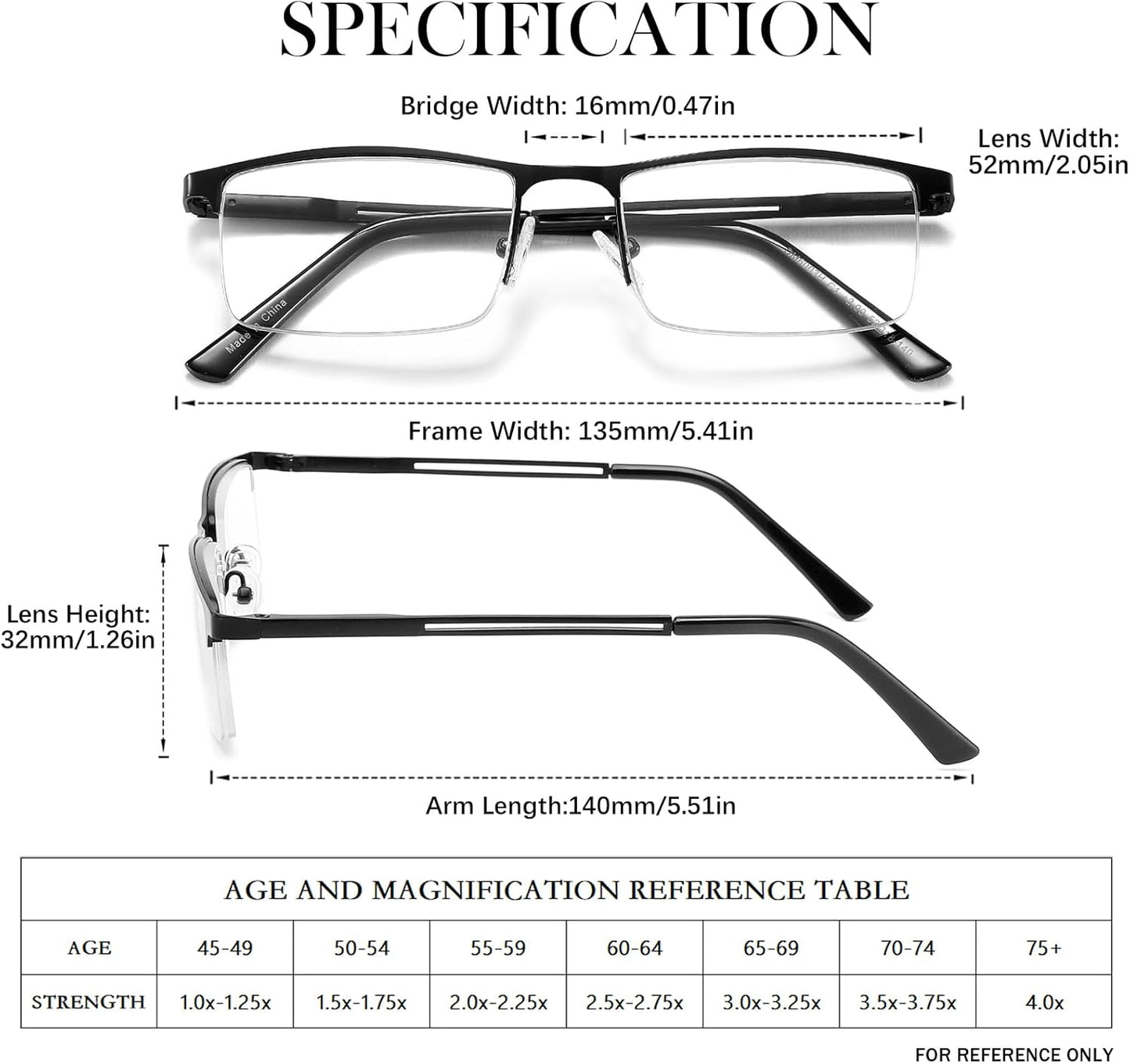 DJOLENSA 3‑Pack Light Blocking Reading Glasses for Men and Women