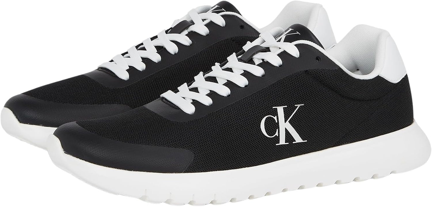 Calvin Klein Men's EVA Mesh Logo Runner Trainers – Lightweight Comfort