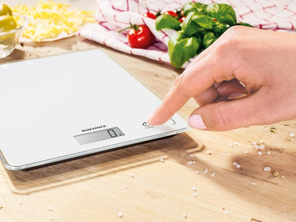Soehnle Page Compact 300 Digital Kitchen Scale 5 kg 1 g Precision LCD Sensor Touch White