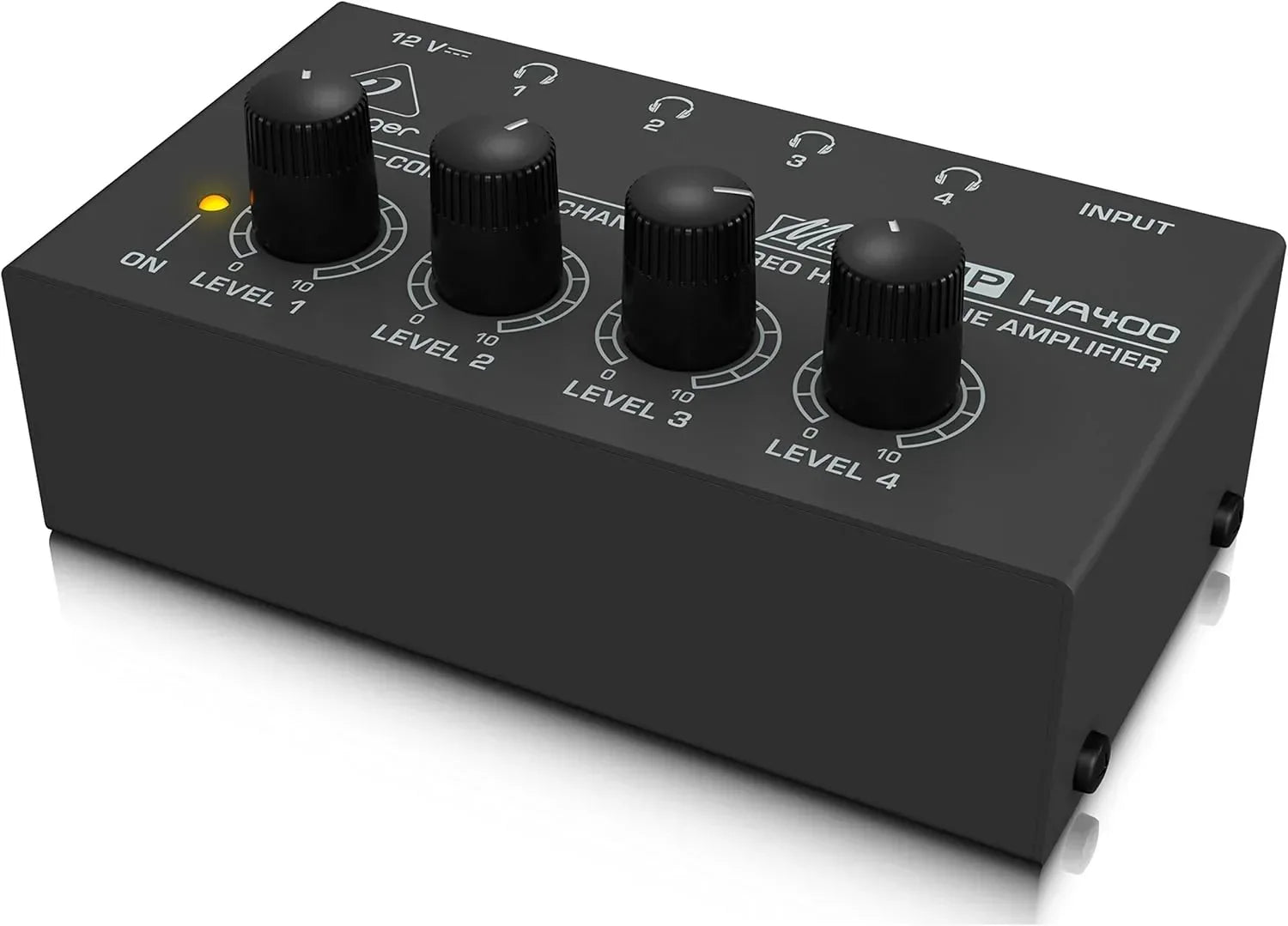 Behringer HA400 Ultra-Compact 4-Channel Stereo Headphone Amplifier Studio Monitor Distribution - Gomix Brands Outlet