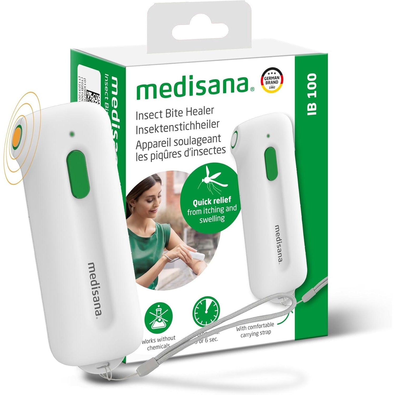 Medisana IB 100 Insect Bite Healer Compact Heat Pen for Fast Itch Relief