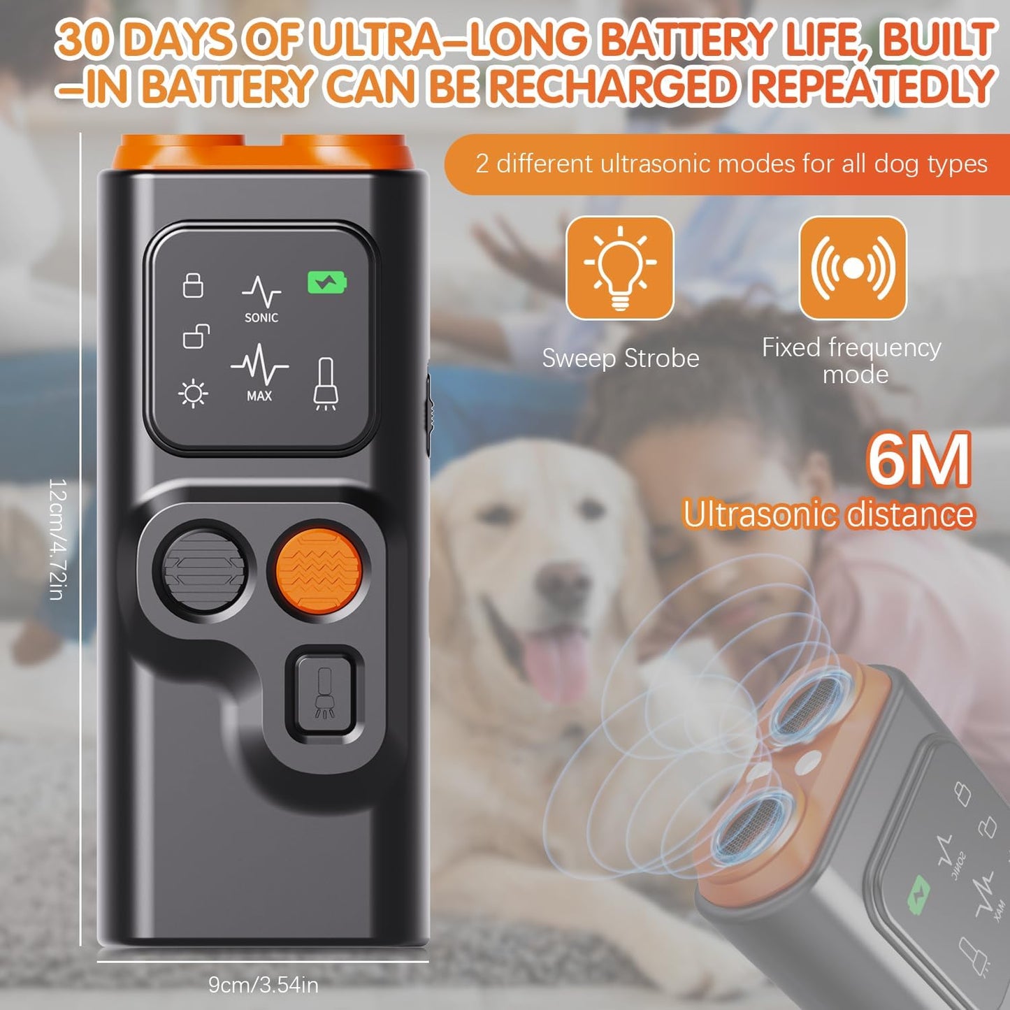 Ultrasonic Trainer Dog Trainer Dog Bark Deterrent Device