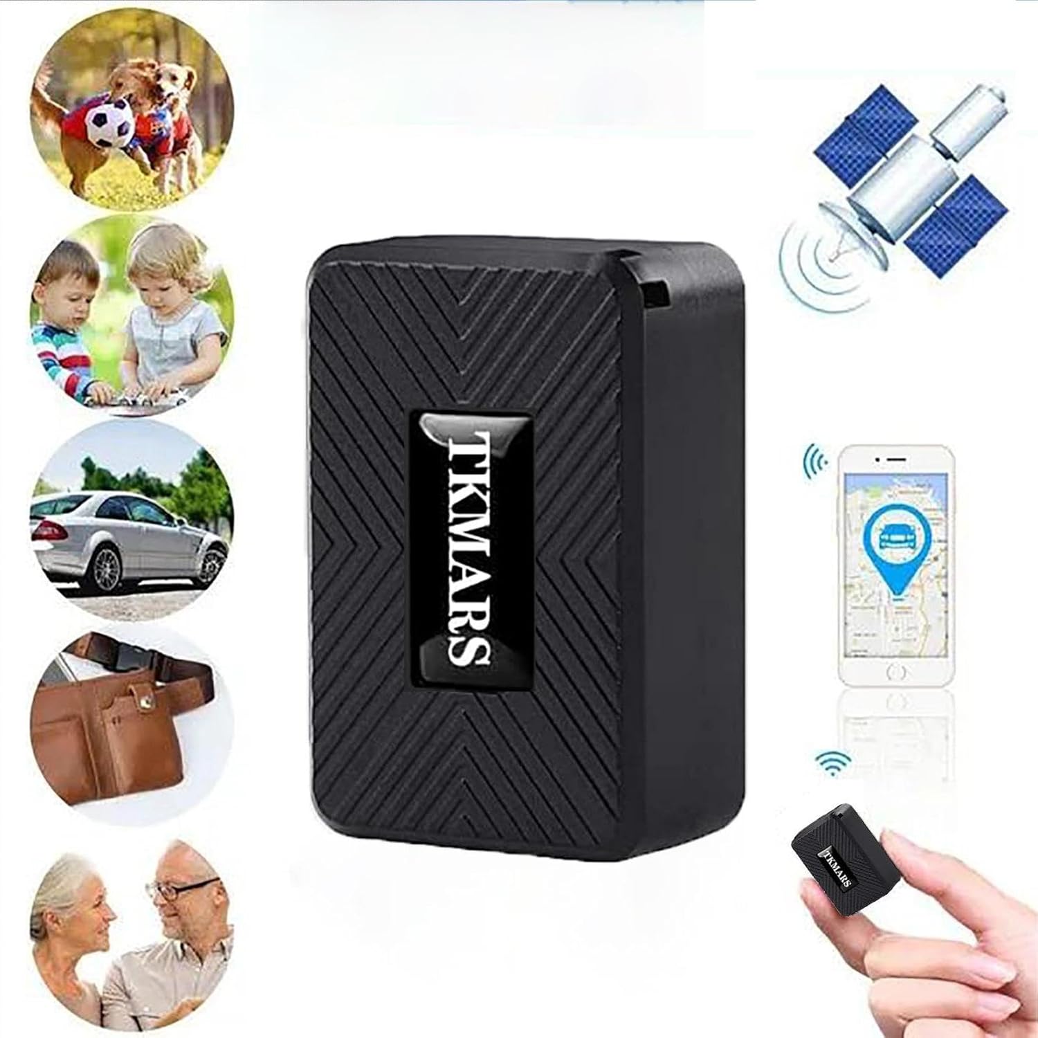TKMARS Mini GPS Tracker with Voice Monitoring, Magnetic, 58g