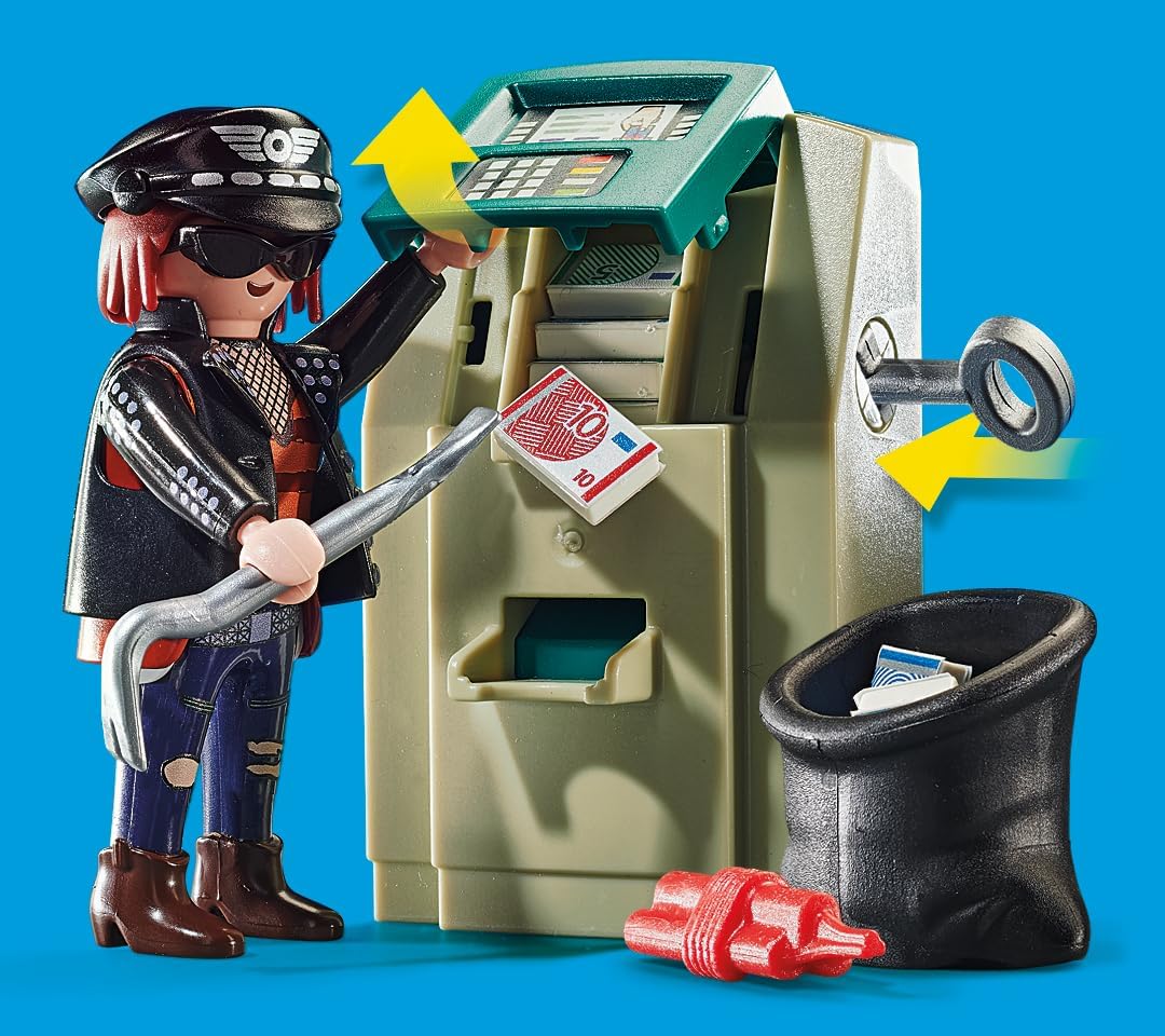 Playmobil Bank Robber Chase Action Figure Playset with Police Pursuit