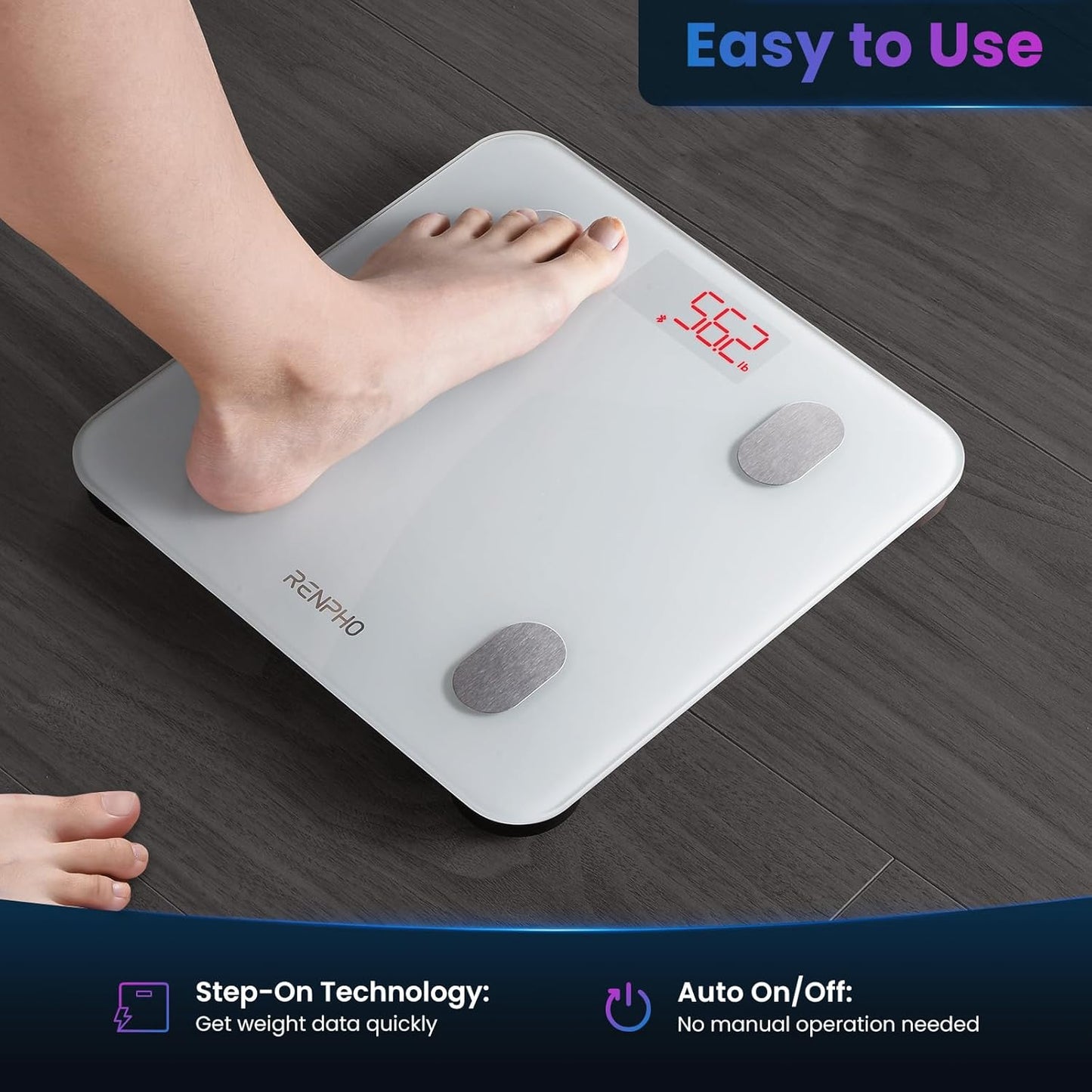 RENPHO Bluetooth Smart Body Fat Scale with 13 Metrics