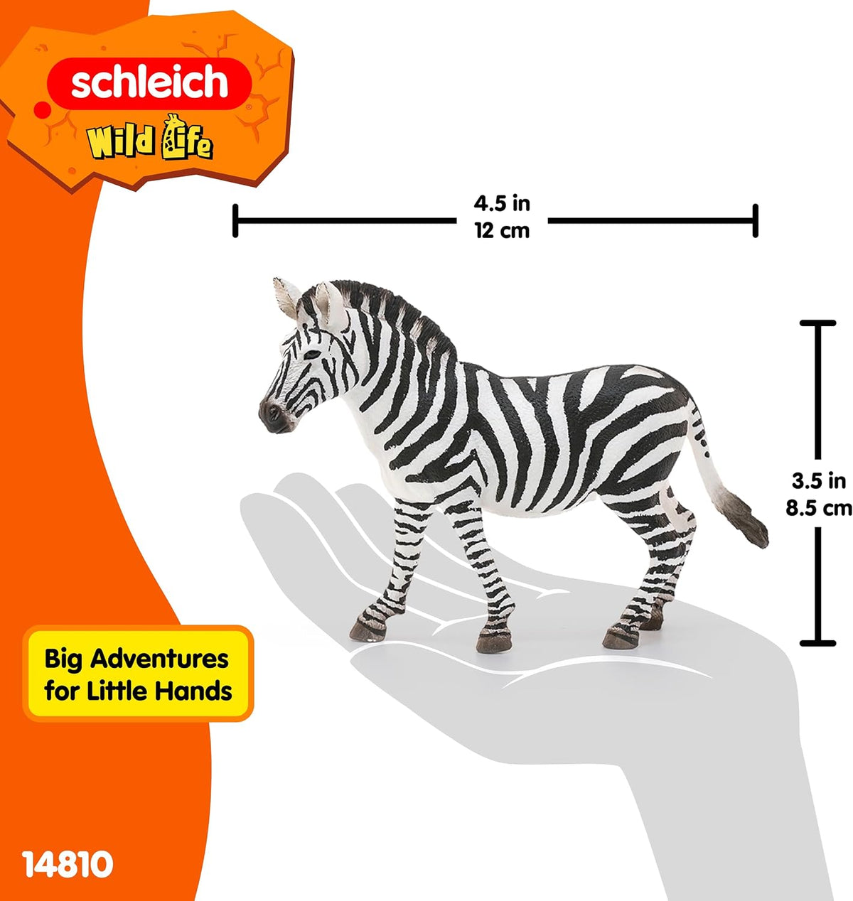 Schleich 14810 Zebra Mare Animal Figure