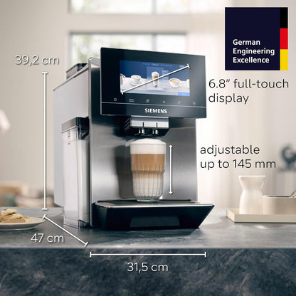 SIEMENS EQ900 Fully Automatic Bean to Cup Coffee Machine 2.3L Inox Silver