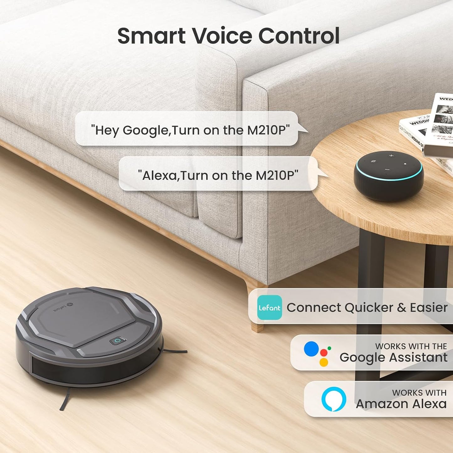 Lefant M210P Robot Vacuum Cleaner with Remote Control