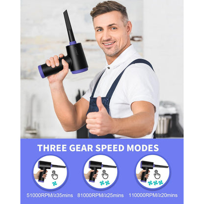 CLEVAST 110000RPM Electric Air Blower with Vacuum, LED, 3 Speeds