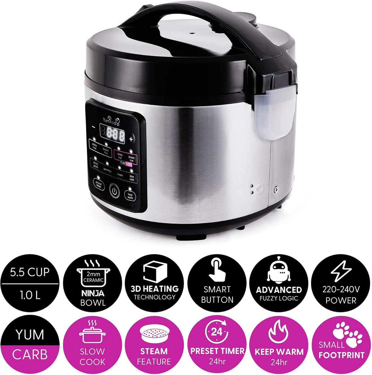 Yum Asia Kumo Rice Cooker 1L 500W