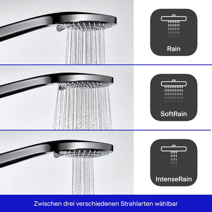Duravit Universal 3-Jet Water-Saving Chrome Shower Head 110mm