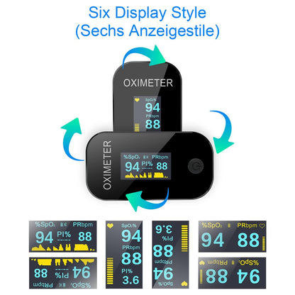 Mommed Pulse Oximeter Blood Oxygen Saturation Monitor with OLED Display
